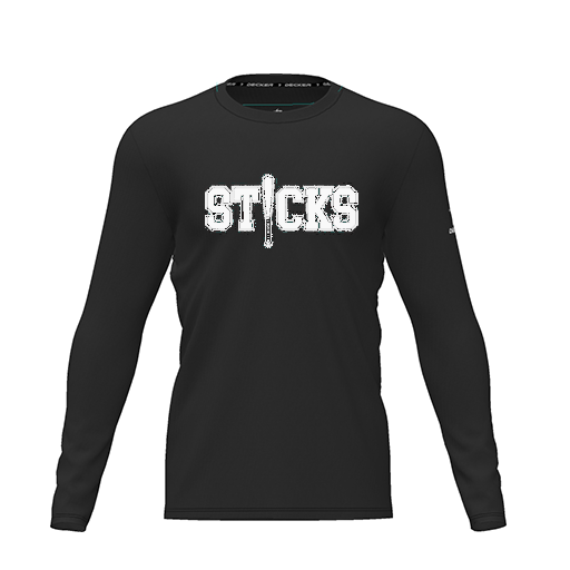 [CUS-DRIF-TEES-PER-CNK-LSL-BLK-YXS-LOGO2] Dri Fit Performance T-Shirt (Youth XS, Black, Logo 2, Long Sleeve)