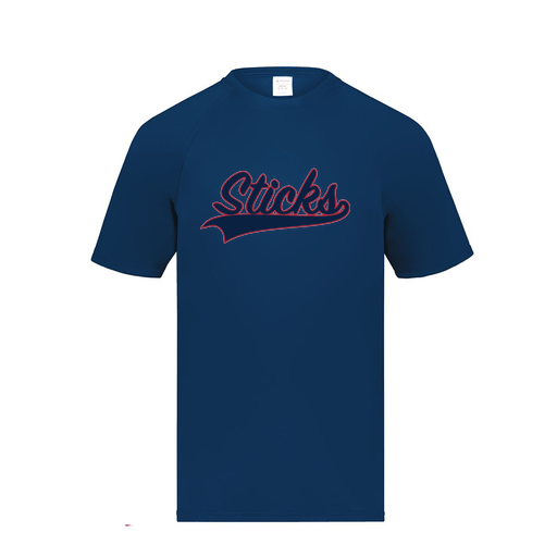 [2790.065.S-LOGO1] Men's Smooth Sport T-Shirt (Adult S, Navy, Logo 1)