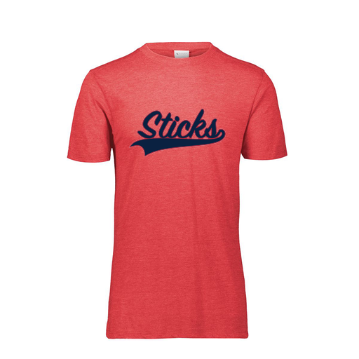 [FTSCUBRD-AS-LOGO1] Decker Men's Tri-Blend T-Shirt - Short Sleeve (Adult S, Red, Logo 1)