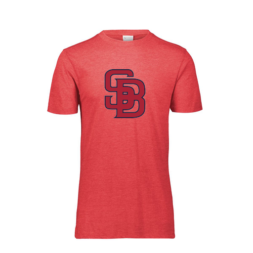 [FTSCUBRD-AS-LOGO3] Decker Men's Tri-Blend T-Shirt - Short Sleeve (Adult S, Red, Logo 3)