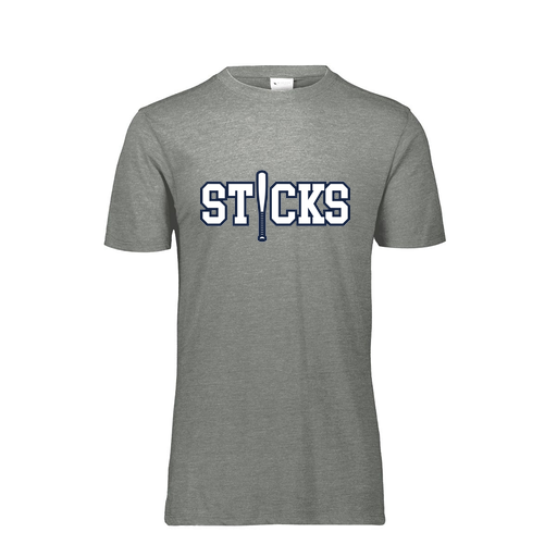 [FTSCUBGY-YS-LOGO2] Decker Youth Tri-Blend T-Shirt - Short Sleeve (Youth S, Gray, Logo 2)