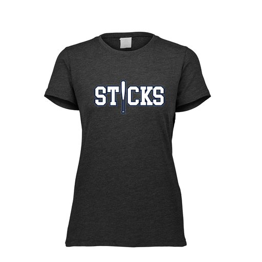 [FTSCUBBK-FAXS-LOGO2] Decker Women's Tri-Blend T-Shirt - Short Sleeve (Female Adult XS, Black, Logo 2)