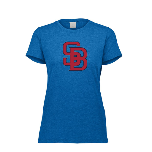 [FTSCUBRY-FAXS-LOGO3] Decker Women's Tri-Blend T-Shirt - Short Sleeve (Female Adult XS, Royal, Logo 3)