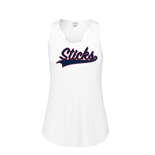 [3078.005.S-LOGO1] Ladies Tri Blend Tank Top (Female Adult S, White, Logo 1)