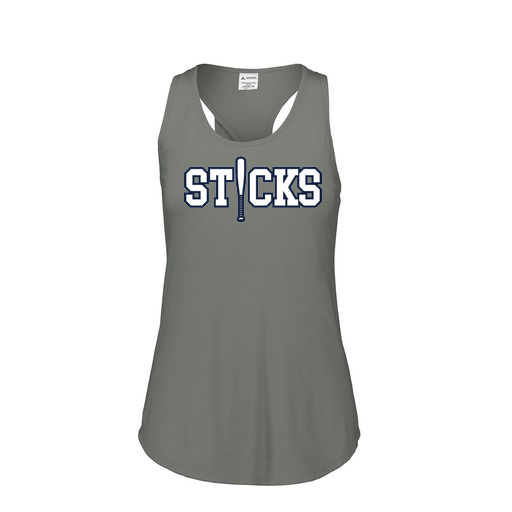 [3078.013.S-LOGO2] Ladies Tri Blend Tank Top (Female Adult S, Gray, Logo 2)