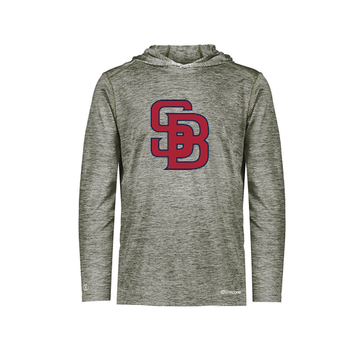 [FOLHCGGY-AS-LOGO3] Decker Men's Charge Hoodie (Adult S, Gray, Logo 3)