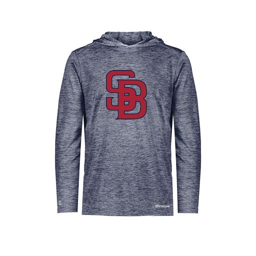 [FOLHCGNV-YS-LOGO3] Decker Youth Charge Hoodie (Youth S, Navy, Logo 3)