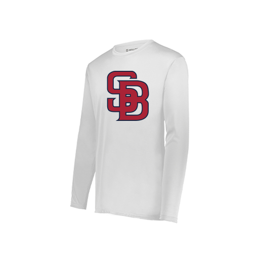 [222822.005.XS-LOGO3] Men's LS Smooth Sport Shirt (Adult XS, White, Logo 3)