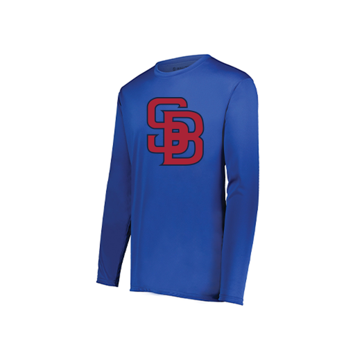 [222822.060.XS-LOGO3] Men's LS Smooth Sport Shirt (Adult XS, Royal, Logo 3)