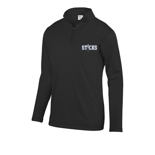 [5508.080.S-LOGO2] Youth FlexFleece 1/4 Zip (Youth S, Black, Logo 2)