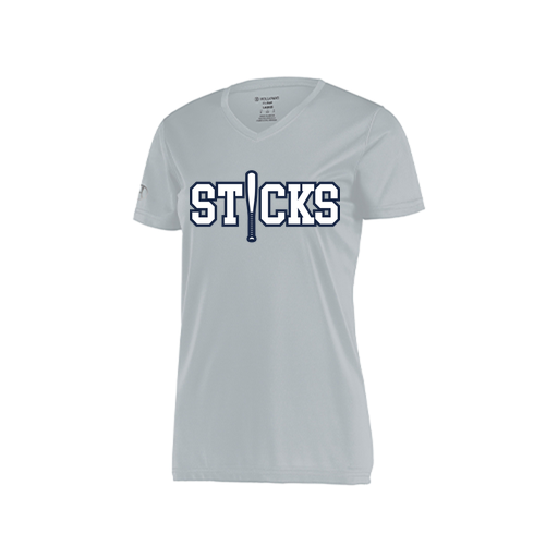 [222820.099.S-LOGO2] Ladies Movement Dri Fit Shirt (Female Adult S, Silver, Logo 2)