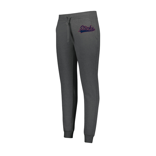 [229748.E83.XS-LOGO1] Ladies 60/40 Fleece Jogger (Female Adult XS, Gray, Logo 1)